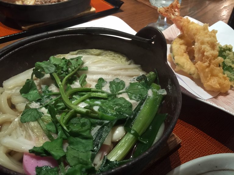 Nabeyaki Udon + Tempura! 