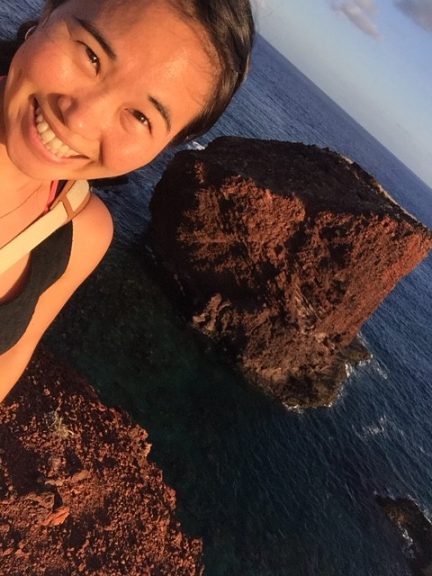 He made me take a selfie alone @ Sweetheart Rock