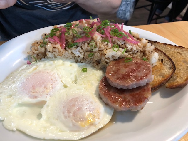 Breakfast at Over Easy in Kailua! 